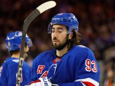 Mika Zibanejad, do Rangers, foi eliminado dos Geese após faltar à reunião