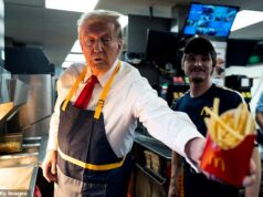 O pedido de cair o queixo de Trump no McDonald’s se torna viral em meio a alarme de saúde