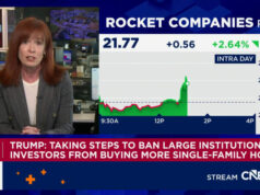 Trump diz que EUA proibirão grandes investidores de comprar casas
