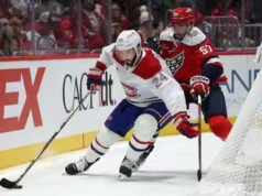 Victoire foi derrotada no remaining da partida enfrentando as Capitals: o Canadien foi vítima de Ethen Frank e seu próprio mal