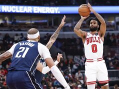 O ataque de pontuação equilibrada dos Bulls é demais para o Mavericks