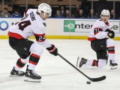 Rodada da NHL: Sens explode cedo, derrota o Rangers por 8-4