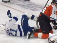 À VOIR: un however très douloureux para Brayden Level