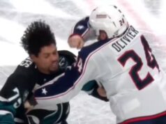 À VOIR: Mathieu Olivier assomme Ryan Reaves em um combate de peso pesado