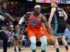 Thunder com poucos jogadores recupera de déficit de 21 pontos para vencer Grizzlies