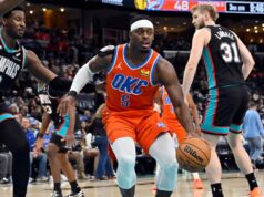 Thunder com poucos jogadores recupera de déficit de 21 pontos para vencer Grizzlies