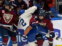 Roque, de Victoire, suspendeu um jogo pela PWHL por cheque ilegal na cabeça