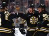 Les Bruins encadeiam contra os pinguins