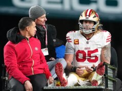 George Kittle, do 49ers, saiu do campo com lesão no tendão de Aquiles durante Wild Card Spherical vs Eagles: relatórios