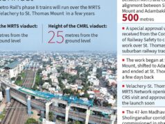 Chennai Metro Rail conclui viaduto de St. Thomas Mount a Adambakkam