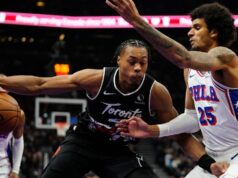 O ataque dos Raptors desaparece na derrota para Lowry, 76ers