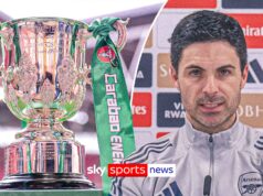 ‘O objetivo está muito próximo!’ | Arteta está de olho no troféu da Copa Carabao