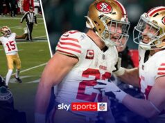 49ers surpreendem o atual campeão do Tremendous Bowl, Eagles, na Filadélfia
