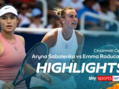 Raducanu na fila para revanche do Sabalenka após empate no Aberto da Austrália